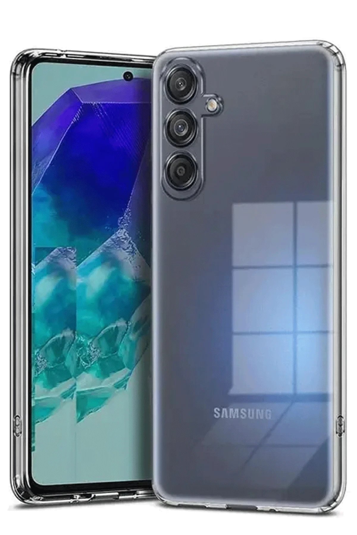 Samsung Galaxy A17 5G Kılıf Lüx Şeffaf Silikon-(5796) - Görsel 2