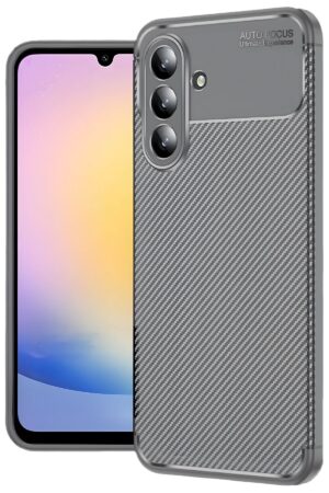 Samsung Galaxy S25 FE Auto Focus Karbon Kapak - Gri-(5796)