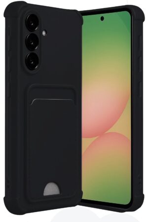 Samsung Galaxy A17 5G Kelvin Kartvizitli Silikon - Siyah-(5796)