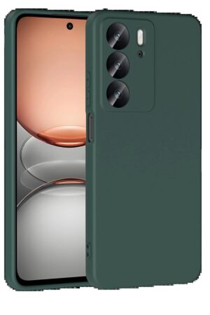 Realme C75 4G First Silikon - Koyu Yeşil-(5796)