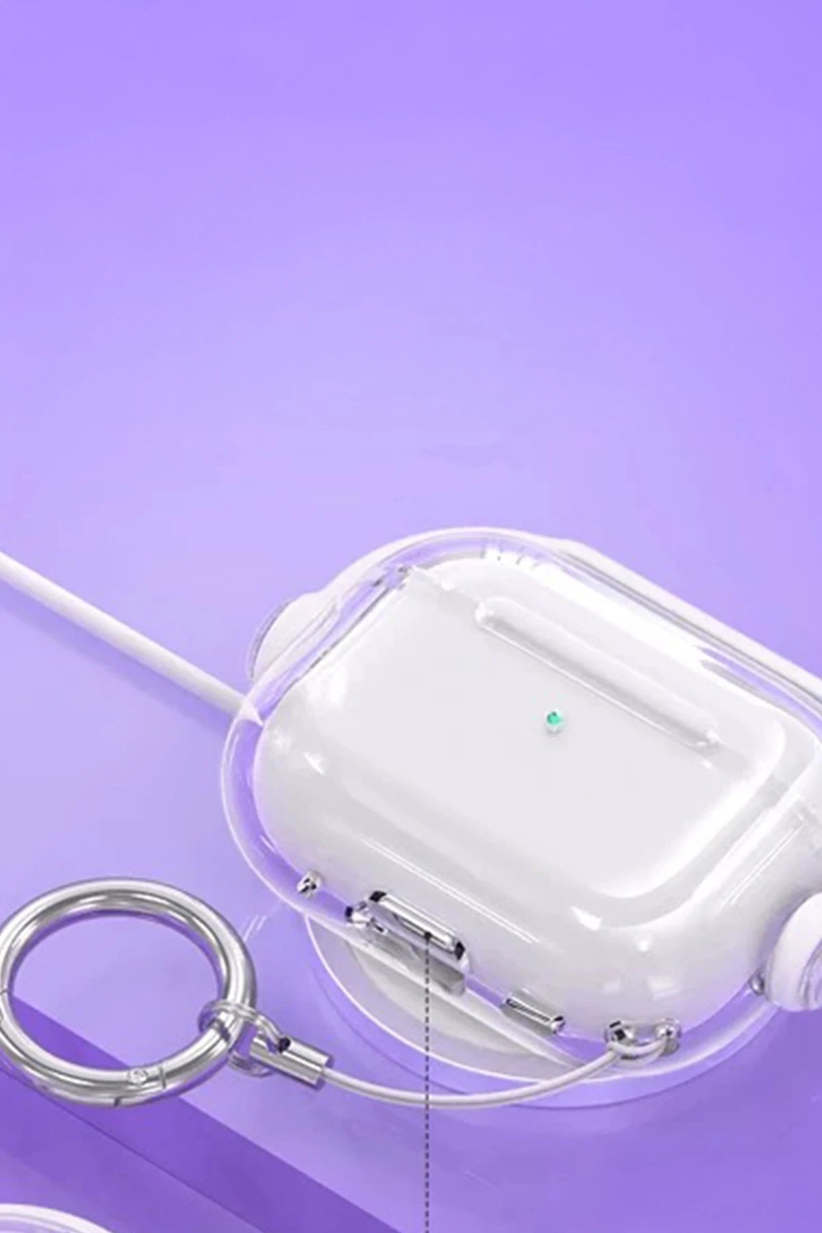 Airpods Pro 3 (3.nesil) Tema Kılıf - Siyah-(5796) - Görsel 2