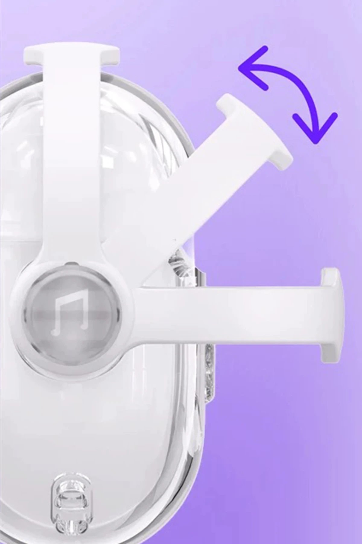 Airpods Pro 3 (3.nesil) Tema Kılıf - Mor-(5796) - Görsel 3