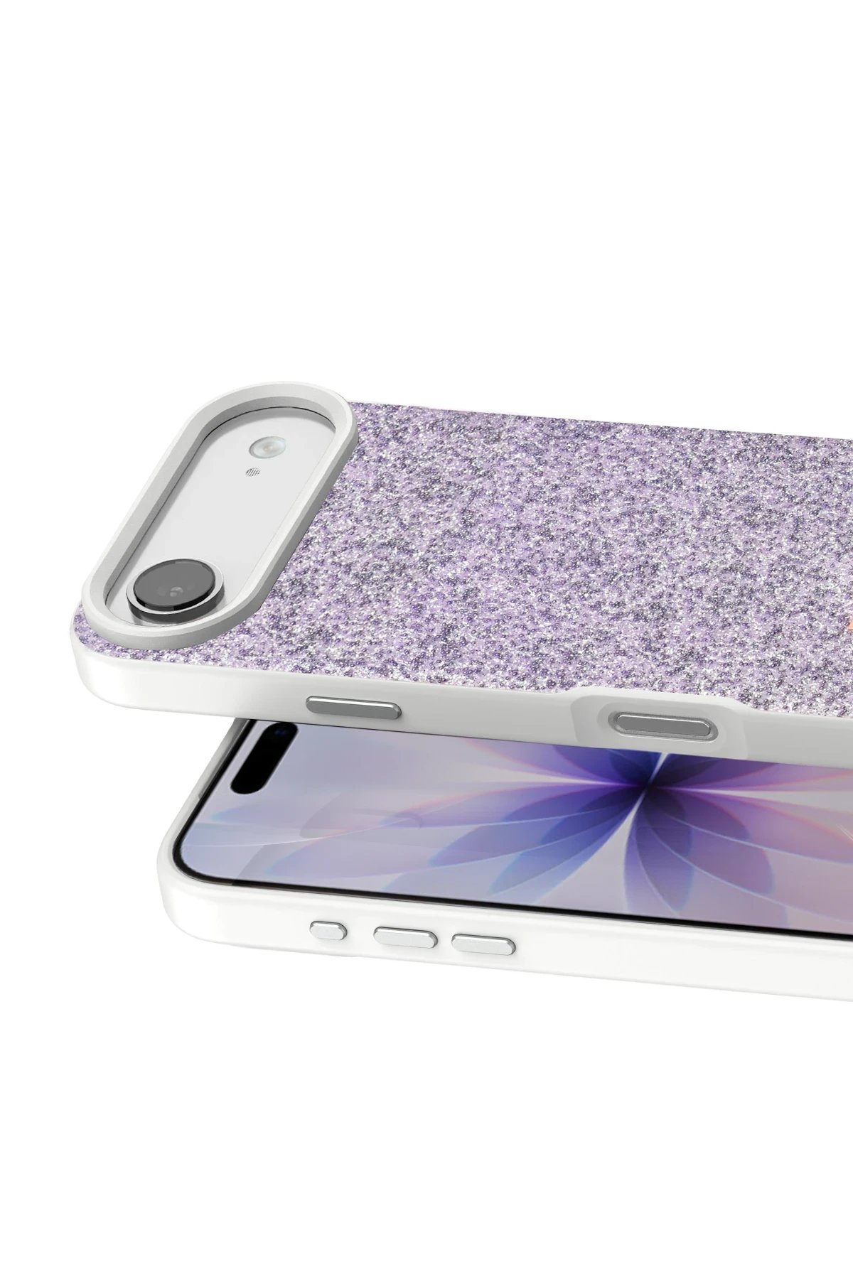 Apple iPhone 17 Air Bright Simli Kapak - Lila-(5796) - Görsel 2