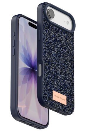 Apple iPhone 17 Air Bright Simli Kapak - Mavi-(5796)