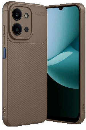 Xiaomi Redmi 15C 4G Auto Focus Karbon Kapak - Kahverengi-(5796)