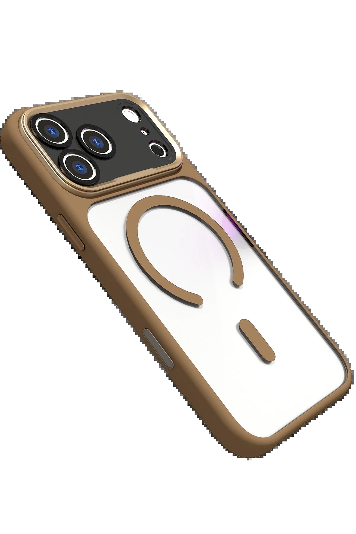 Apple iPhone 17 Pro Max Hazar Magsafe Kapak - Gold-(5796) - Görsel 2