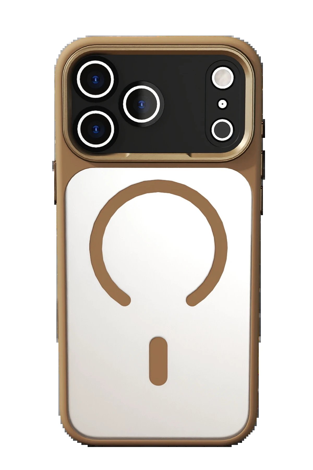 Apple iPhone 17 Pro Max Hazar Magsafe Kapak - Gold-(5796) - Görsel 5