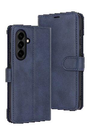 Samsung Galaxy S25 FE Trend S Plus Kapaklı Kılıf - Lacivert-(5796)
