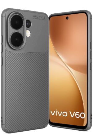 Vivo V60 5G Auto Focus Karbon Kapak - Gri-(5796)