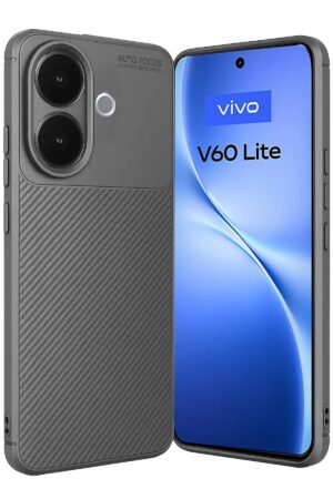 Vivo V60 Lite Auto Focus Karbon Kapak - Gri-(5796)