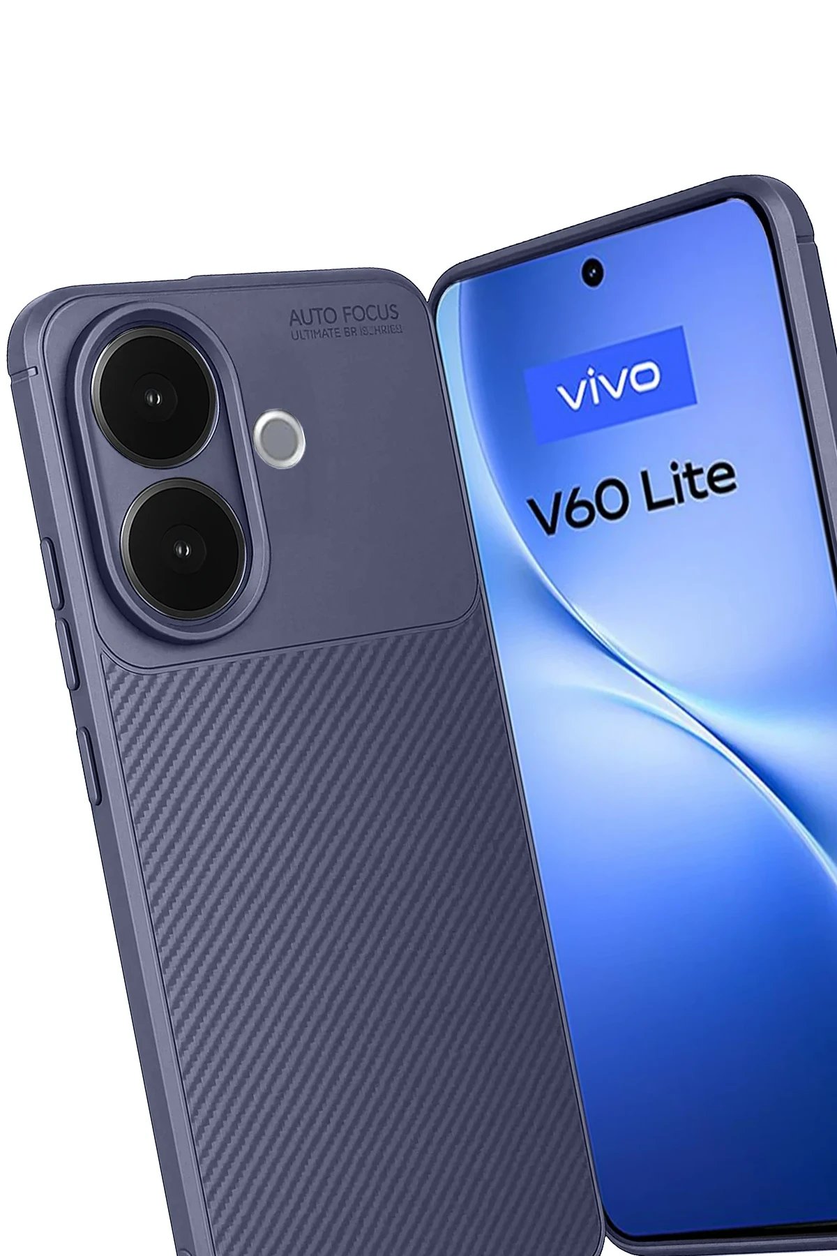 Vivo V60 Lite Auto Focus Karbon Kapak - Lacivert-(5796) - Görsel 3