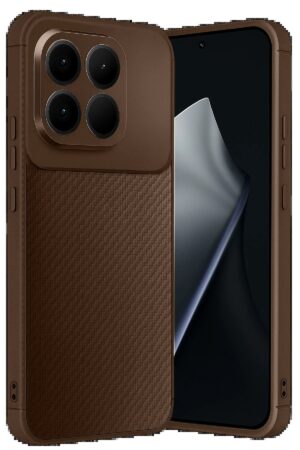 Xiaomi Mi 15T Auto Focus Karbon Kapak - Kahverengi-(5796)