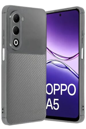 Oppo A5 4G Auto Focus Karbon Kapak - Gri-(5796)
