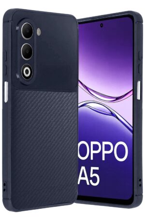 Oppo A5 4G Auto Focus Karbon Kapak - Lacivert-(5796)