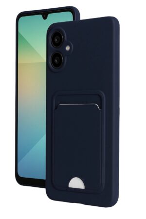 Samsung Galaxy A07 Kelvin Kartvizitli Silikon - Lacivert-(5796)