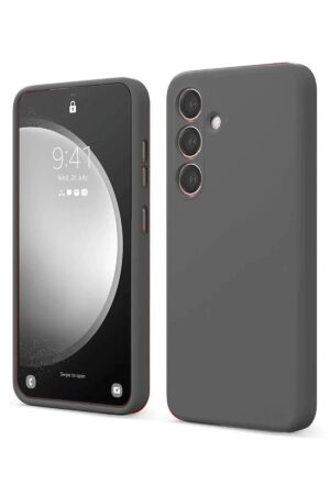 Samsung Galaxy S24 FE Kılıf First Silikon - Gri-(5796)