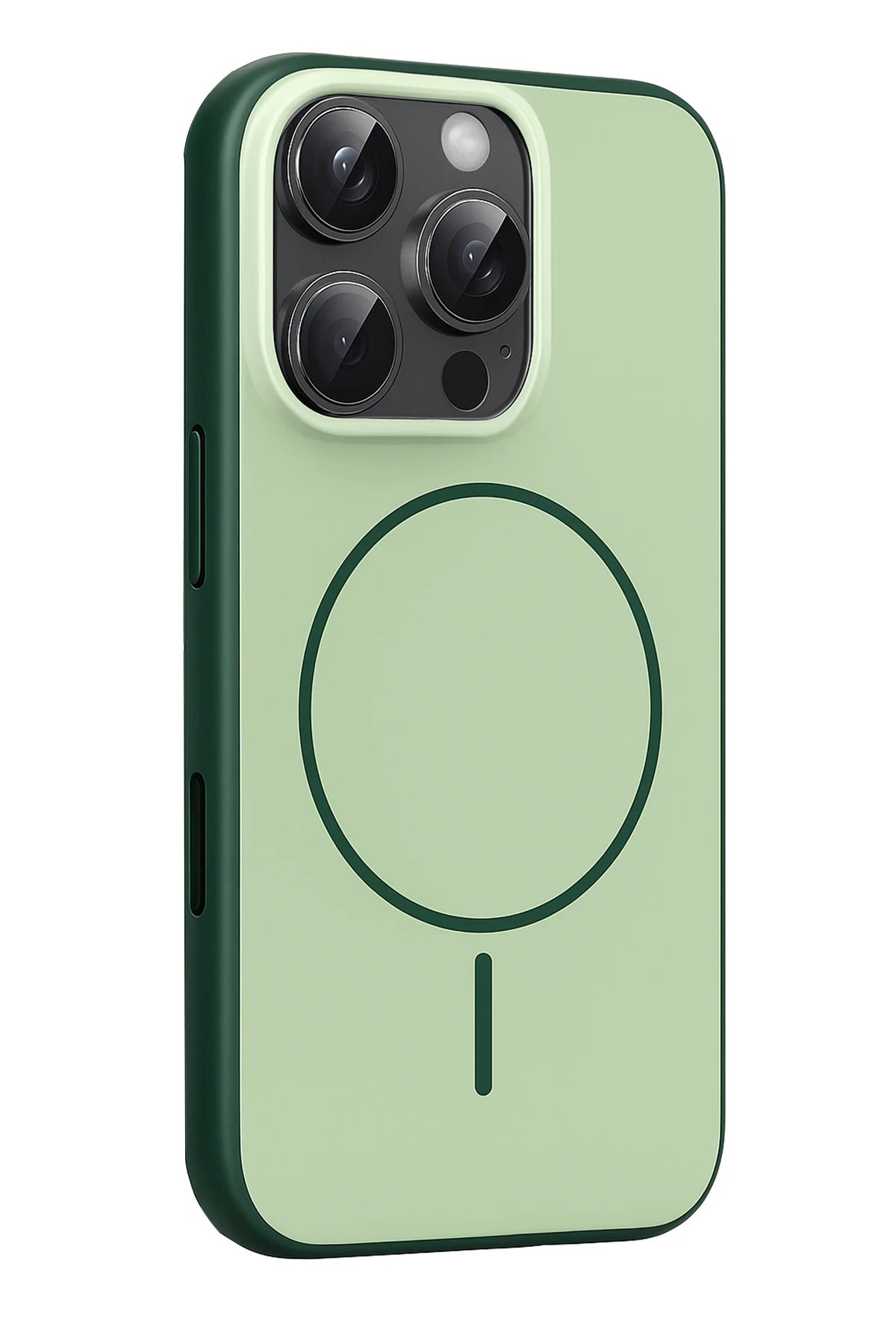 Apple iPhone 16 Pro Max Neva Magsafe Kapak - Koyu Yeşil-(5796) - Görsel 3