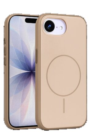 Apple iPhone 16E Neva Magsafe Kapak - Gold-(5796)