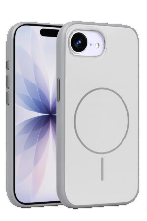 Apple iPhone 16E Neva Magsafe Kapak - Gri-(5796)