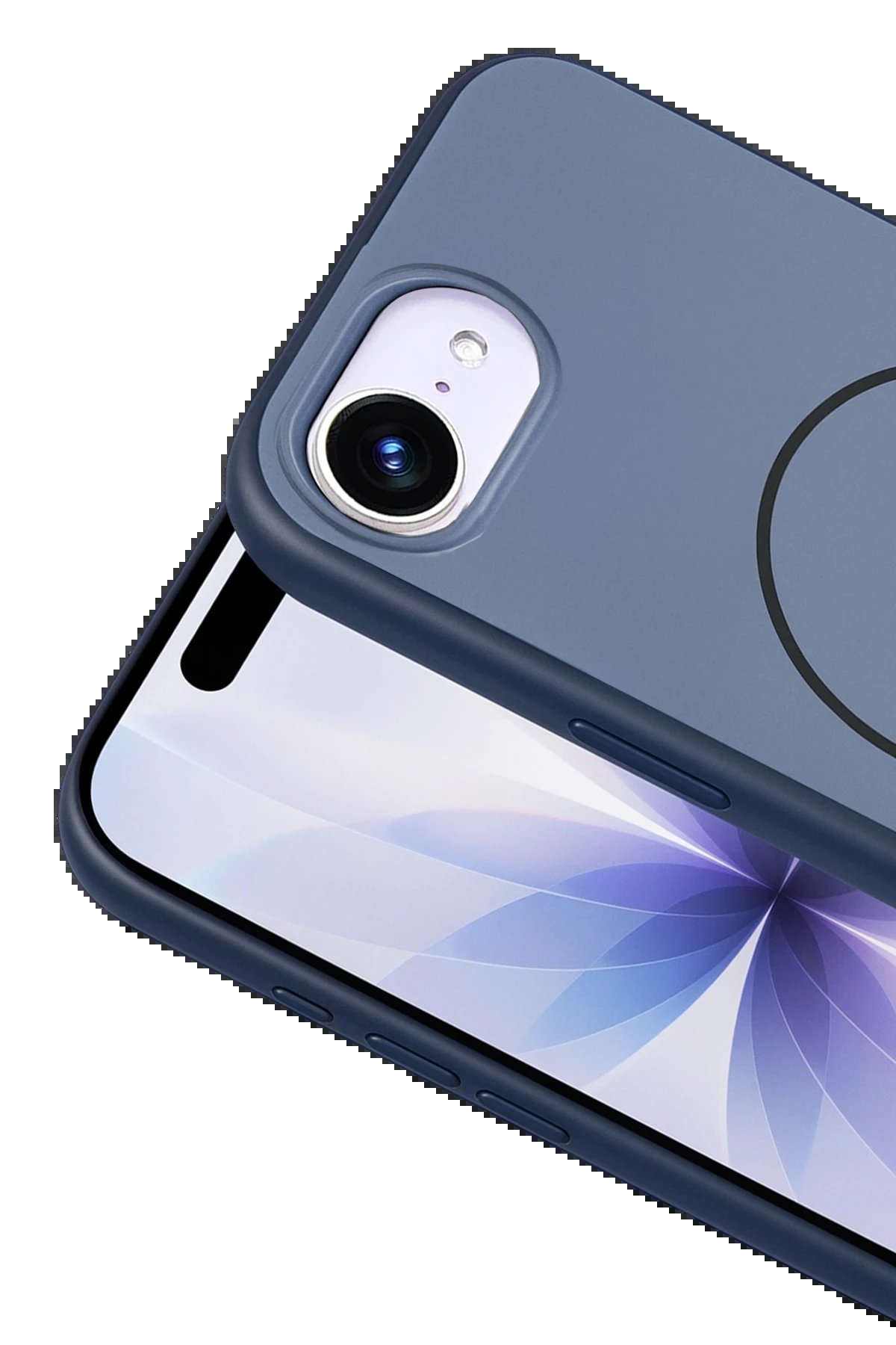 Apple iPhone 16E Neva Magsafe Kapak - Lacivert-(5796) - Görsel 2