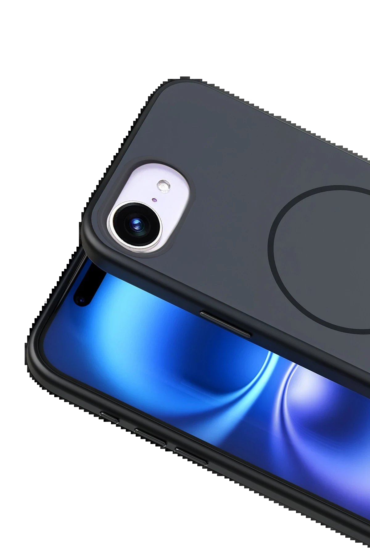 Apple iPhone 16E Neva Magsafe Kapak - Siyah-(5796) - Görsel 2