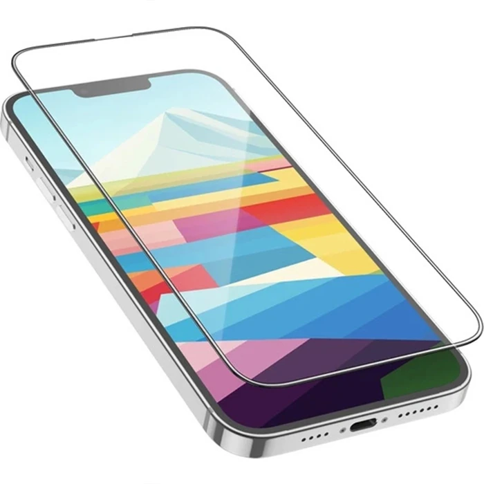 HOCO iPhone 15 Full HD Tempered Kırılmaz Cam Ekran Koruyucu 25 Adet Set-(5775) - Görsel 3