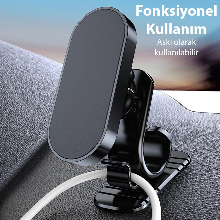 ALLY Araç içi Mıknatıslı Torpido Üstü Cep Telefonu Tutucu-(5775) - Görsel 5