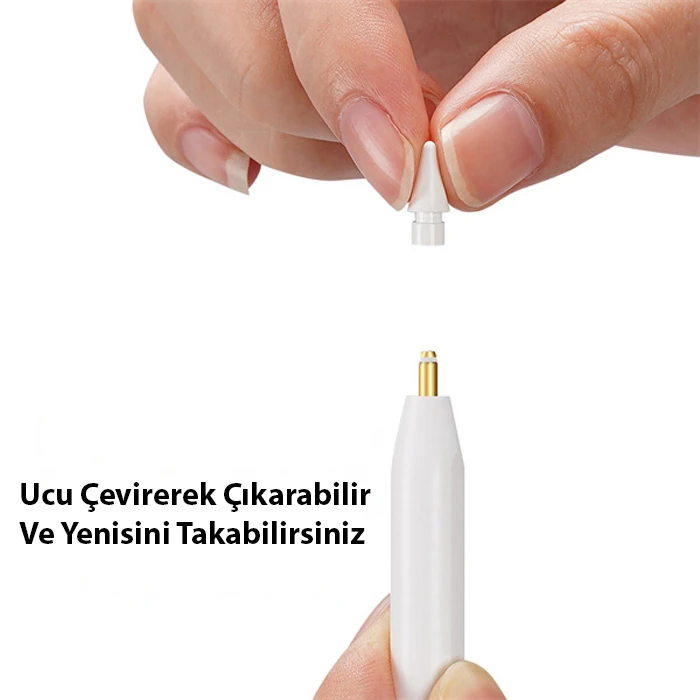 Dux Ducis Apple Pencil İçin Yedek Uç 2 Adet-(5775) - Görsel 5