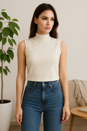 Kadın Kolsuz Body-(17952)