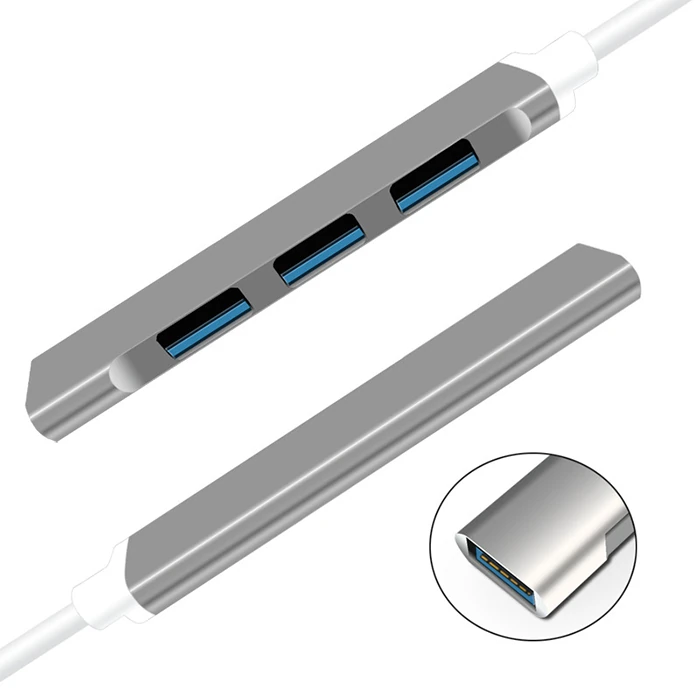 Ally S-803 4in1 Type-C to 4x USB3.0 HUB Çoğaltıcı Çevirici Dönüştürücü Adaptör-(5775) - Görsel 4