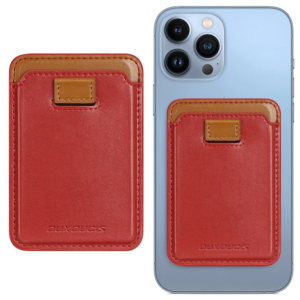 Dux Ducis İPhone 15-14-13-12ler için PU Deri Cüzdan Magsafe Kartlık Cüzdan Kılıf-(5775)