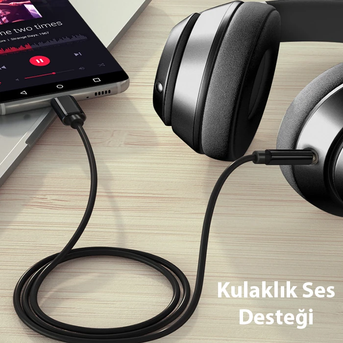 ALLY Type-c To 3.5 mm Audio Aux Kablo-(5775) - Görsel 4