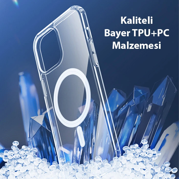 Dux Ducis Clin Mag Series iPhone 15 Pro Max Magsafe Uyumlu Manyetik Silikon Kılıf-(5775) - Görsel 5