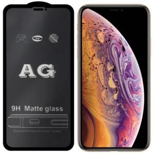 ALLY İPhone  XS Max - 11 Pro Max 6.5inç Full Glue Matte Tempered Cam  Ekran Koruyucu-(5775)