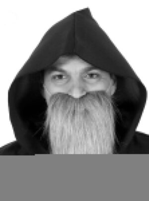 Kırçıllı Korsan Sakalı Gri Renk Takma Sakal