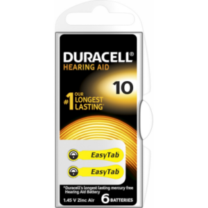 DURACELL 10 İŞİTME CİHAZI KULAK PİLİ 6 PARÇA  KUTU