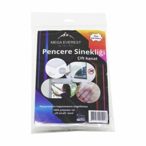 ÇİFT KANAT TÜL PENCERE SİNEKLİK 100X160CM - 5MT BANT