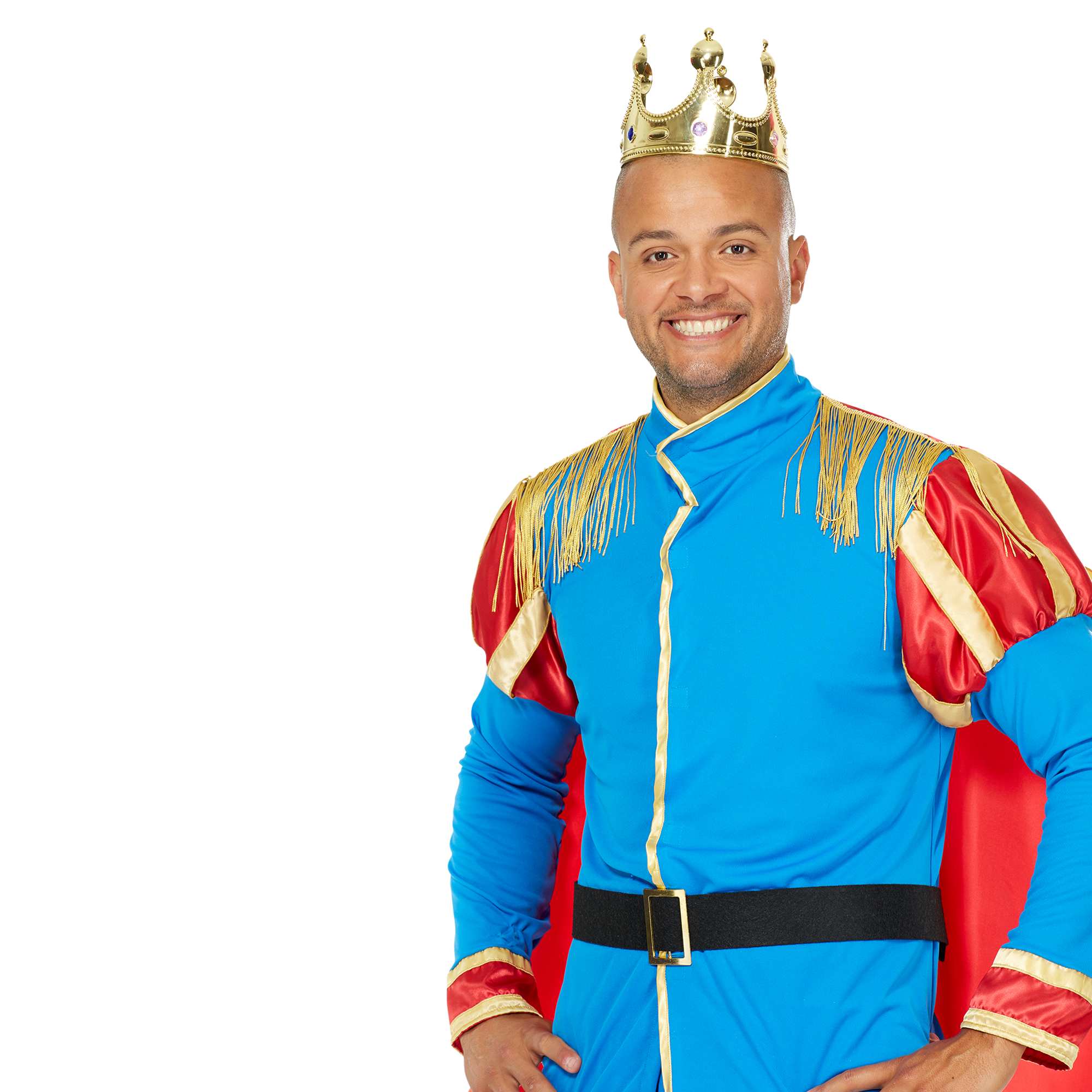 Plastik Kral Tacı Altın Renk Yetişkin Boy 55 cm - Görsel 4