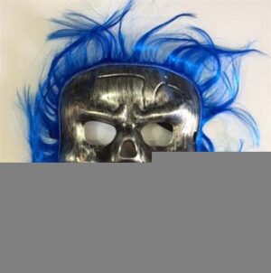 Cadılar Bayramı Lacivert Saçlı Maske