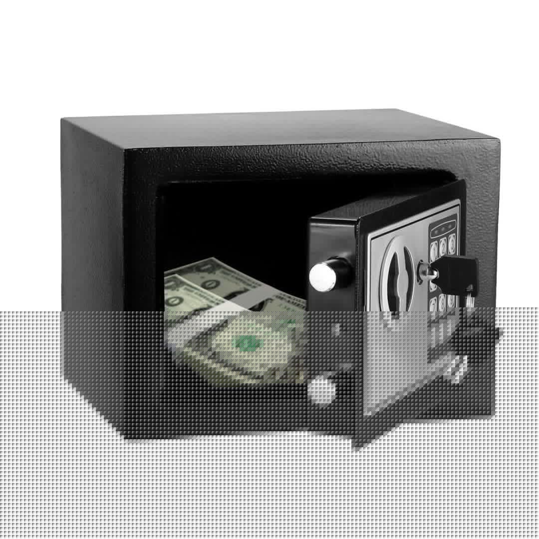 Elektronik Tuşlu Çelik Para Kasası Siyah - Görsel 2