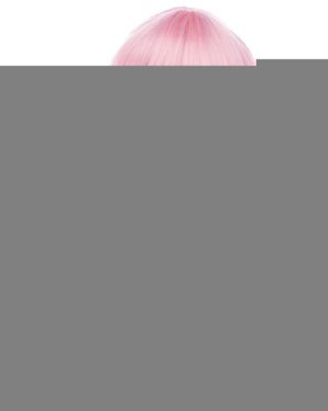 Soft Pembe Renk Uzun Düz Parti Peruğu