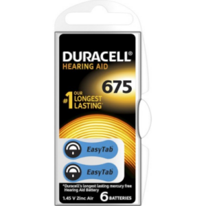 DURACELL 675 İŞİTME CİHAZ KULAK PİLİ 6 PARÇA  KUTU