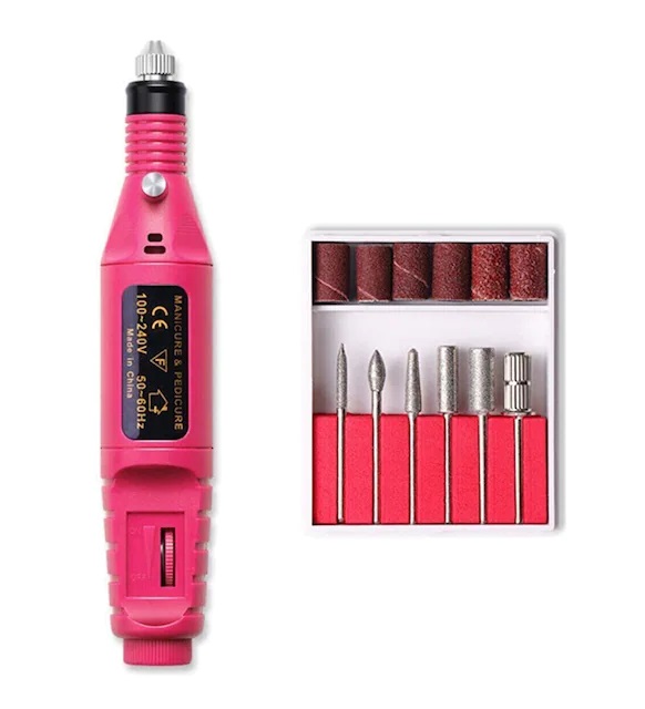 6 Uçlu Elektrikli Manikür Pedikür Seti ( 2000-300RPM HIZ ) - Görsel 2