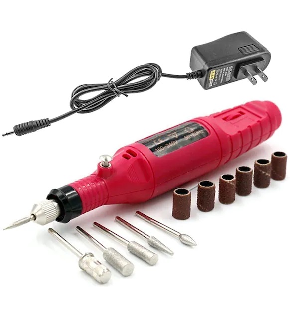 6 Uçlu Elektrikli Manikür Pedikür Seti ( 2000-300RPM HIZ ) - Görsel 3