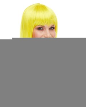Sarı Renk Uzun Düz Parti Peruğu