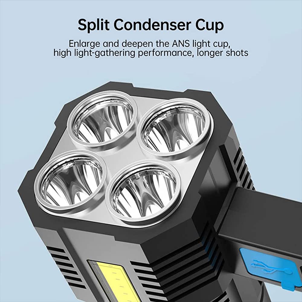 5W USB Şarjlı El Feneri - Görsel 4