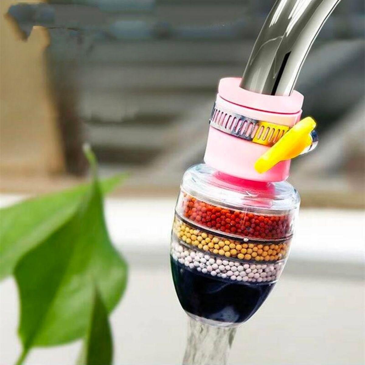 6 Katmanlı Musluk Ucu Filtreli Su Tasarruflu Hijjenik Musluk Başlığı - Görsel 3