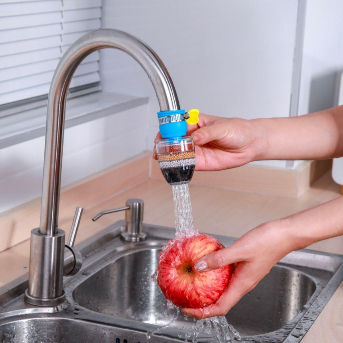 6 Katmanlı Musluk Ucu Filtreli Su Tasarruflu Hijjenik Musluk Başlığı - Görsel 4