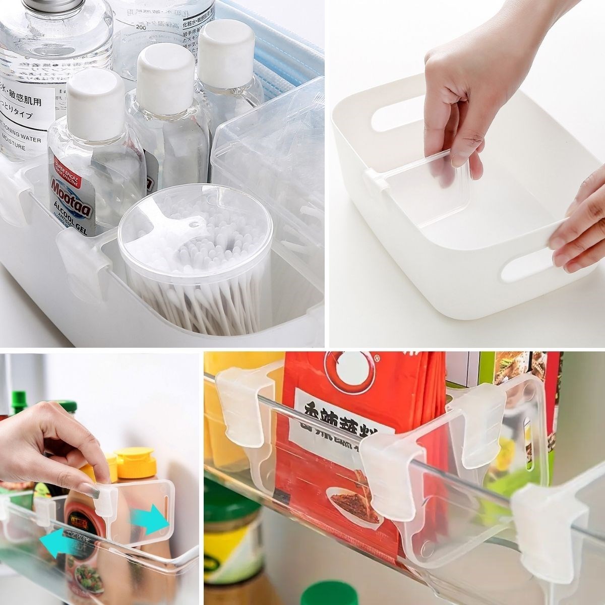 10'luŞeffaf Buzdolabı Yan Kapı Düzenleyici Buzdolabı Dolap İçi Bölümleyici Aparatlar - Görsel 3