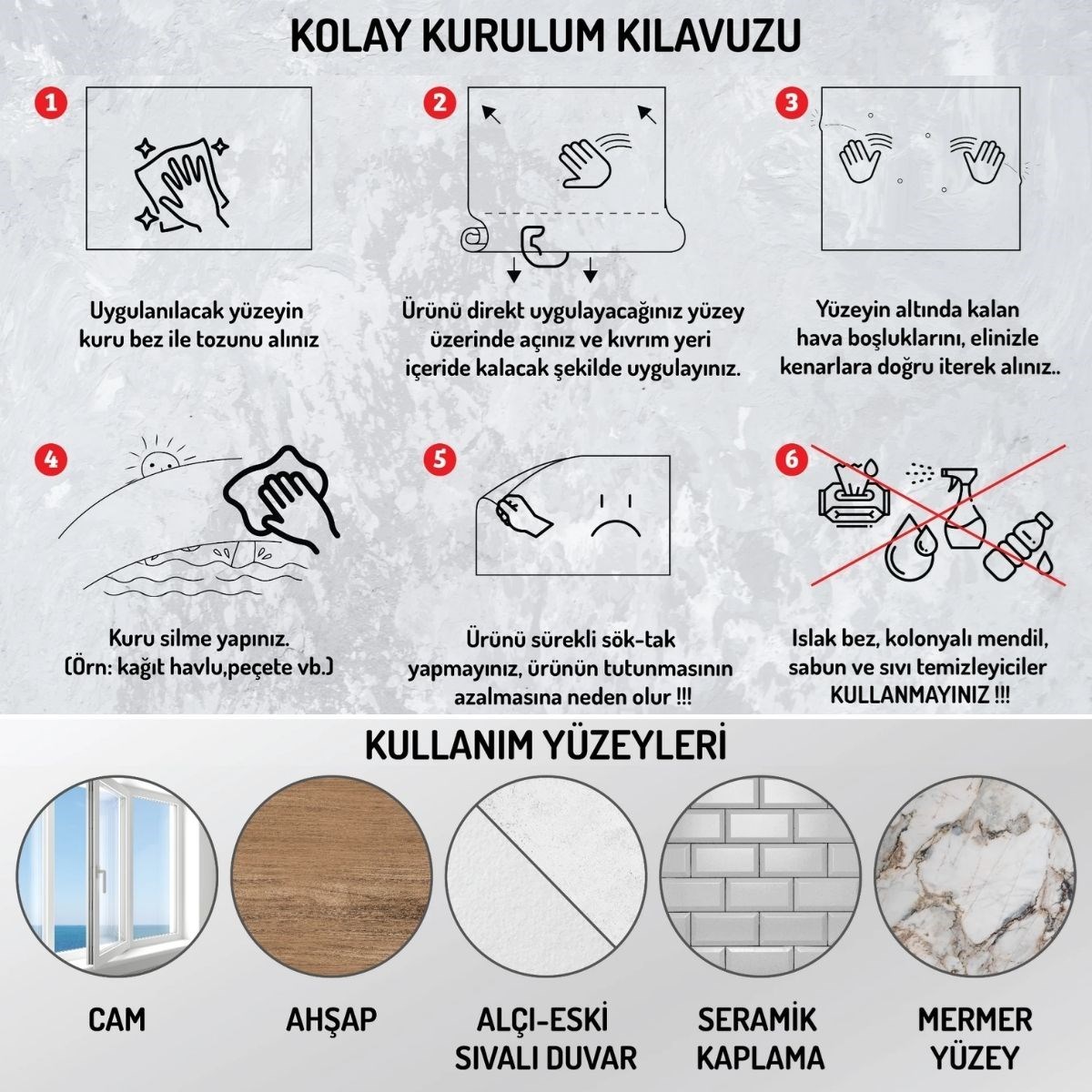 100x100cm Statik Kağıt Renkli Çarpım Tablosu - Görsel 5